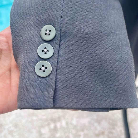 Giorgio Armani Borgonuovo 21 Women’s Y2K Single Breasted Jacket Slate | Size 10 - Picture 7 of 11